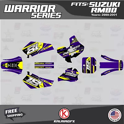 Graphics Decal Kit For Suzuki RM80 (2000-2001) RM80 Warrior Series - Purple • $54.99