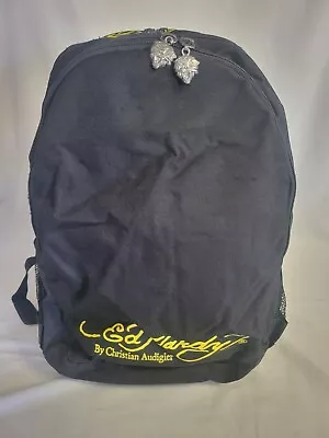 Ed Hardy By Christan Audigier Black/Yellow Backpack • $40.33