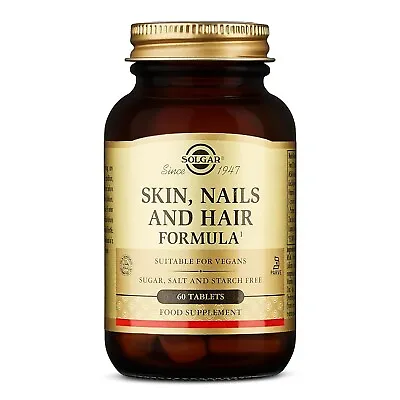 Solgar Skin Nails & Hair Advanced MSM Formula 60 Tablets • $13.49