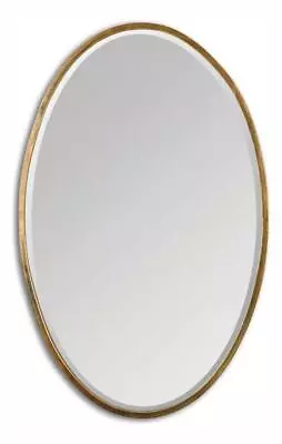 Herleva Gold Oval Mirror • $283.80
