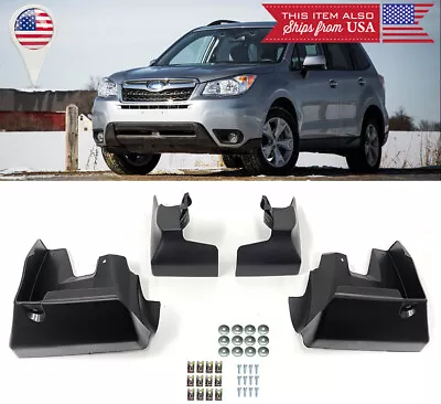 4 PCS Aftermarket Front & Rear Mud Guards Splash Flaps For 14-18 Subaru Forester • $39.99