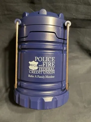 PFFCU Police And Fire Federal Credit Union 5 Inch Battery Operated Lantern • $39.99