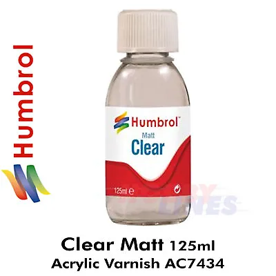 Humbrol ACRYLIC CLEAR MATT VARNISH 125ml Bottle AC7431 • £8.49