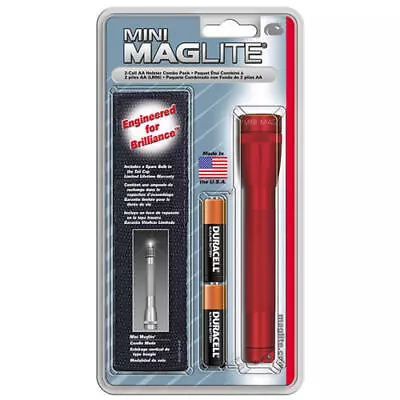 M2A03H Maglite Mini Mag 2x AA Battery + Nylon Sheath Flashlight Light • $19.91