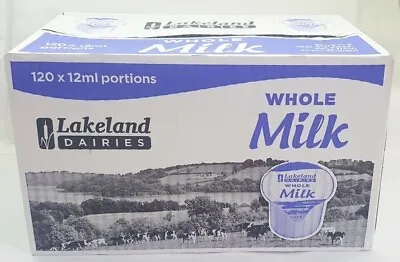 Lakeland UHT Whole Milk Portion Pots Jiggers - 1x120  10/05/2024 • £7.98