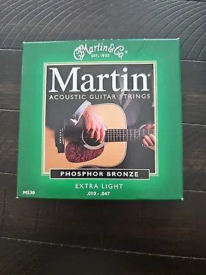 C.F. Martin & Co. M530 Phosphor Bronze Acoustic Guitar Strings Extra Light  • $10.99