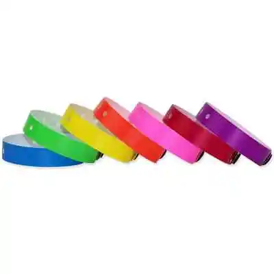 WRISTBANDS FOR EVENTS -330 Pack - Blue L-Shape  - 1 Inch Wide (Vinyl) Wristbands • $40