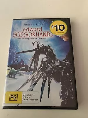 Edward Scissorhands  (DVD 1990) Johnny Depp NEW & SEALED FREE POSTAGE • $6.46