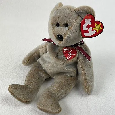 Vintage Ty Beanie Babies 1999 Signature Bear Plush Toy • $2.95