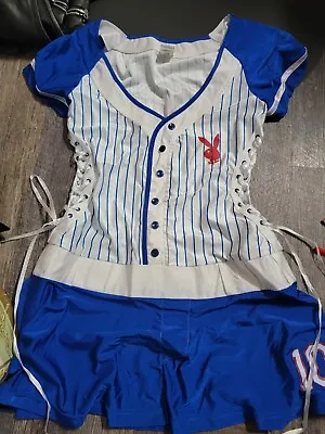 Playboy Playmates Baseball Halloween Costume XL  Home Run Hottie • $89