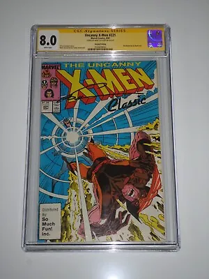 Uncanny X-Men 221 (1987) CGC 8.0 1st Mr Sinister Signed Marc Silvestri 2nd Print • $159.99