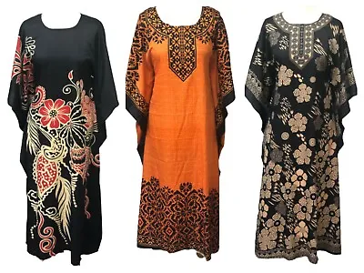  Plus Size  Kaftan Tunic Dress Poncho Free Size Fits 161820222426 • £8.99