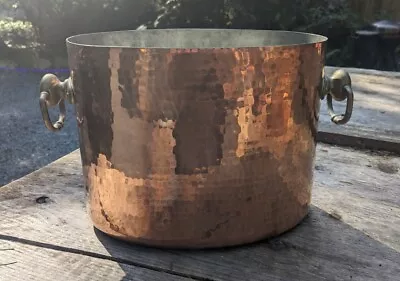 Sur La Table / Mauviel M30 Hammered Copper Oval Wine Champagne Cooler Bucket • $400