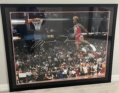 Michael Jordan Original Autographed 30x40 Dunk Photo UDA - Exquisite Collectable • $4500