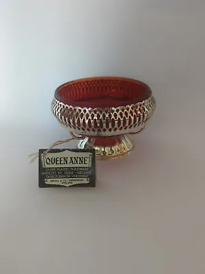 Queen Anne Silver Plated Tableware-Cranberry Glass New/Old Stock  • £8.50