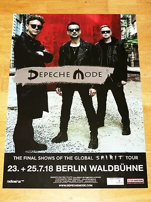 Depeche Mode 2018 Berlin Concert Poster Waldbühne   Global Spirit Tour   IN New • $38.25