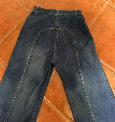 Vintage 70s Dittos Bell Bottom Jean 24 X 30 Saddleback High Rise Pants No Pocket • $55