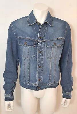 DOLCE & GABBANA D&G Size XL Blue 100% Cotton Button Vintage Denim Jacket VGC • £79