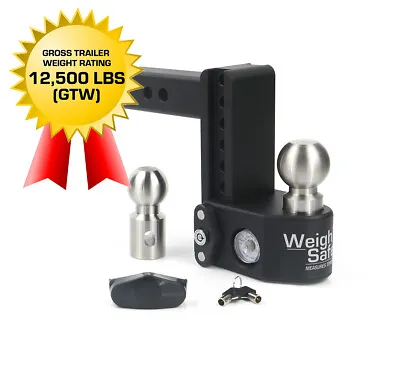 Weigh Safe SWS6-2 6  Steel Drop Hitch 2  Receiver TONGUE WEIGHT 12500 LBS GTW • $324