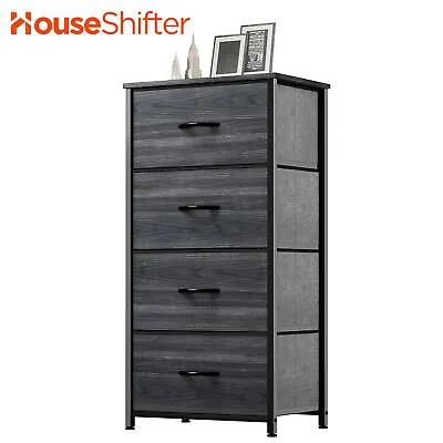 Dresser 4 Drawers Organizer Tower Storage Bedroom Wide Fabric Waterproof Premium • $45.48