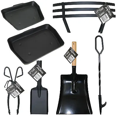 Fireside Companion Set Coal Shovel Guard Fire Poker Fire Tongs Coal Saver Ashpan • £7.99