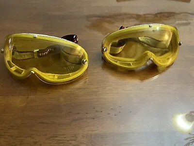 Lot Of 2 Salice Goggles With Yellow Lens And Zenith Straps • $7