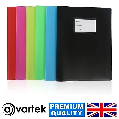 A4 Display Book 40 Pockets Presentation Folder File Portfolio Books Flexible Uk • £4.95