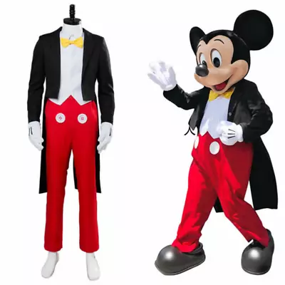 Mickey Mouse Suit Tuxedo Halloween Cosplay Costume Outfit Custom Made • $29.99