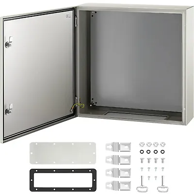 VEVOR 24x24x8'' Carbon Steel Electrical Enclosure IP65 Wall Mount Junction Box • $114.59