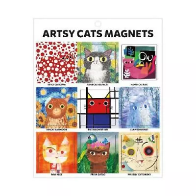 Magnets Artsy Cats By Mudpuppy • $10.12