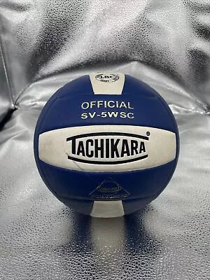 Tachikara Leather Indoor Volleyball Navy And White Used • $24.99