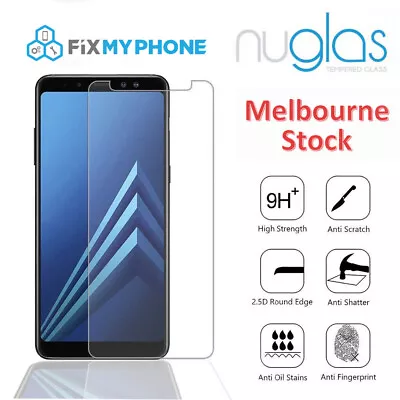Nuglas Tempered Glass Screen Protector For Samsung Galaxy A6 A7 A8 A9 Plus 2018 • $8.95