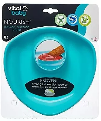 £6.17 • Buy Vital Baby Nourish Power Suction Plate Baby Led Weaning And Feeding Plate Stron