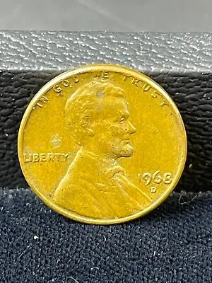 1968 D Lincoln Penny With Error On Top Rim And  L  In Liberty On Edge & More.  • $600