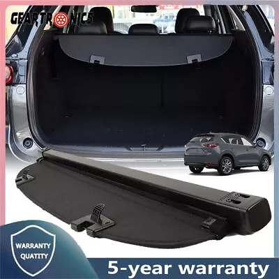 Retractable Rear Cargo Cover For 2017-2023 Mazda CX-5 Trunk Security Shade Black • $62.99