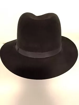 Failsworth Black Fedora Hat 57cm Great Condition • £19