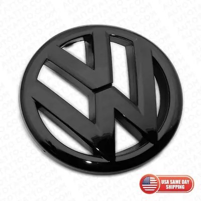$34.99 • Buy 2011-2014 VW Jetta-Sedan MK6 Volkswagen Front Grille Black Emblem Badge Logo