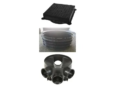 110mm Polypipe Inspection Chamber Kit Manhole Plastic- Cover Riser Chamber 320 • £19.99