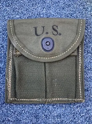 WWII US M1 Carbine Ammo Magazine Pouch 1943 Dated • $39.99