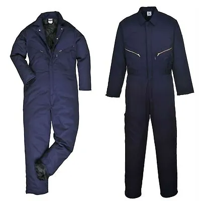 Portwest Orkney Lined Coverall/Overall Winter Workwear Safety Boiler Suit#S816 • £11.49