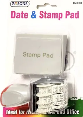 £3.35 • Buy Date Stamp Black Ink Pad Ideal Stamping Dating School Home Store Office UK