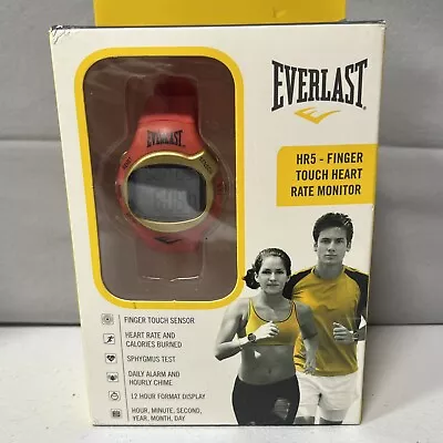 EVERLAST Pink Digital Watch HR5 Heart Rate Calories Burned Finger Touch NEW NIB • $18