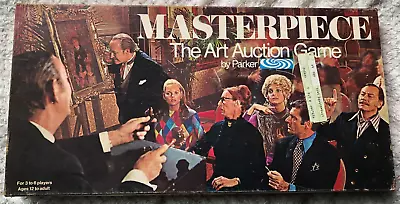 Masterpiece - The Classic Art Auction Game By Parker Brothers. Vintage 1970 Game • £60