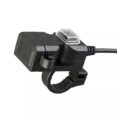 3.1A Dual USB Port Charger Socket Power Outlet For Motorcycle Handlebar W/Mounts • $13.40