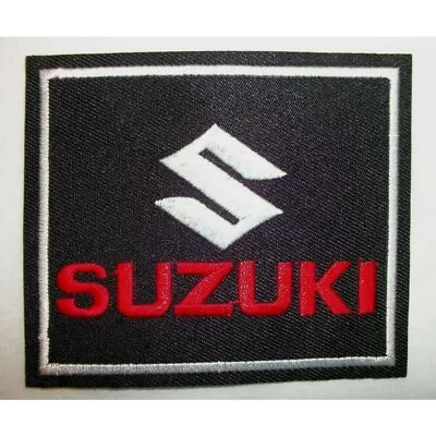 $4.75 • Buy Suzuki Patch~Biker~Motorcycle Racing~3 5/8  X 3 1/8 ~Embroidered~Iron Or Sew On