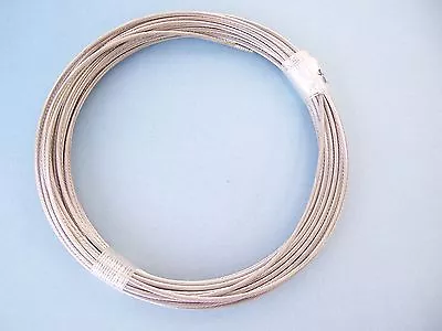 Cable Railing T316 Stainless Steel Wire Rope Cable Strand 1/8  1x19 50 Ft  • $21.51