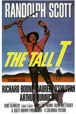 The Tall T Vintage Randolph Scott Movie Poster • $9.99