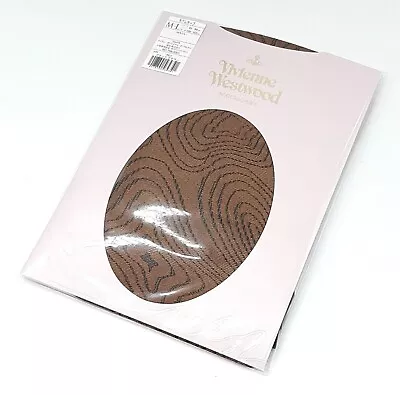 Vivienne Westwood Tights Size M Moire Orb Pattern Pantyhose Black Brown • $54