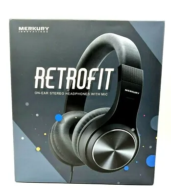 Merkury Innovations Retrofit Foldable Stereo Headphones With Mic • $29.99