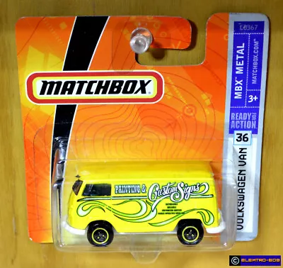 Matchbox VW T1 Van [Painting & Custom Signs] Yellow Kombi-New/Sealed/XHTF[E-808] • $38